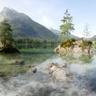 Der zauberhafte Hintersee am Morgen