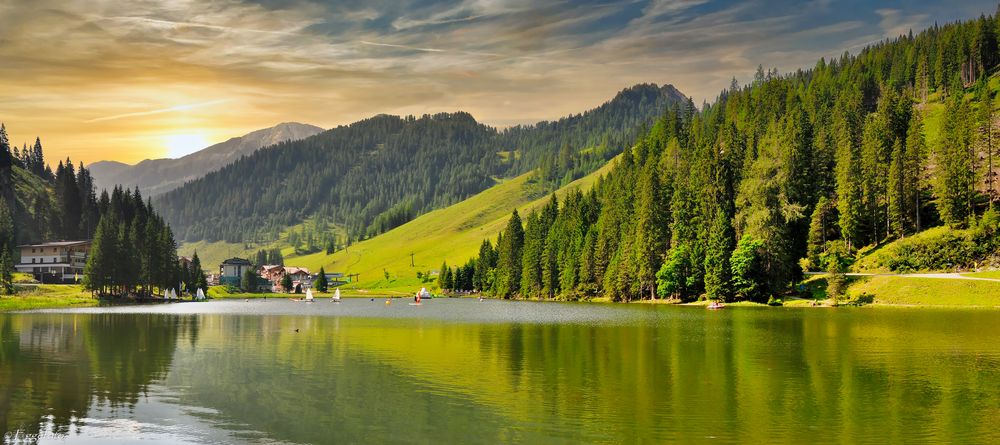 Der Zauchensee in Österreich