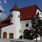 Der Zehentstadel (Stadtmuseum) in Wasserfarben