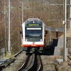 Der Zentralbahn Interregio erklimmt den Brünigpass