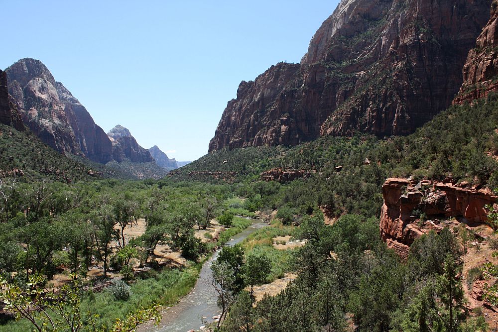 Der Zion Canyon im Süden Utahs...