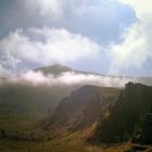 Der Zirbitzkogel in Wolken