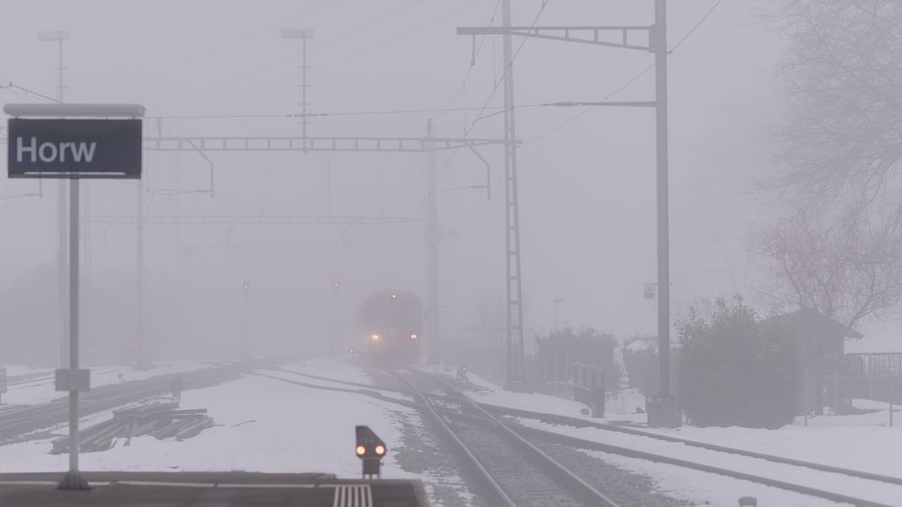 Der Zug der aus dem Nebel kam