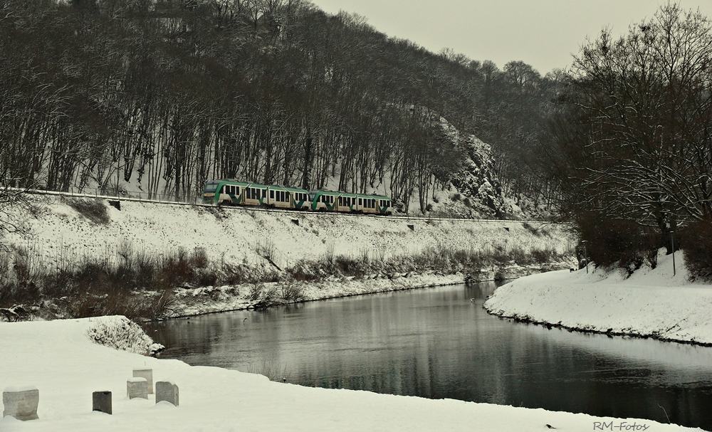 der Zug im Winterland