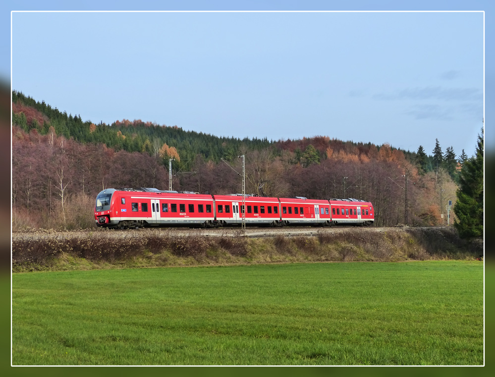 Der Zug von München nach Ulm.