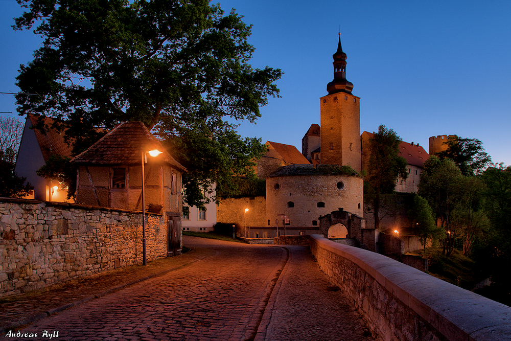 Der Zugang zur BURG QUERFURT im Nordosten...