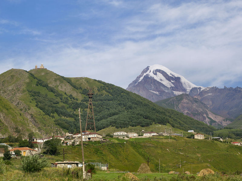 Der zweit höchste Berg Georgiens