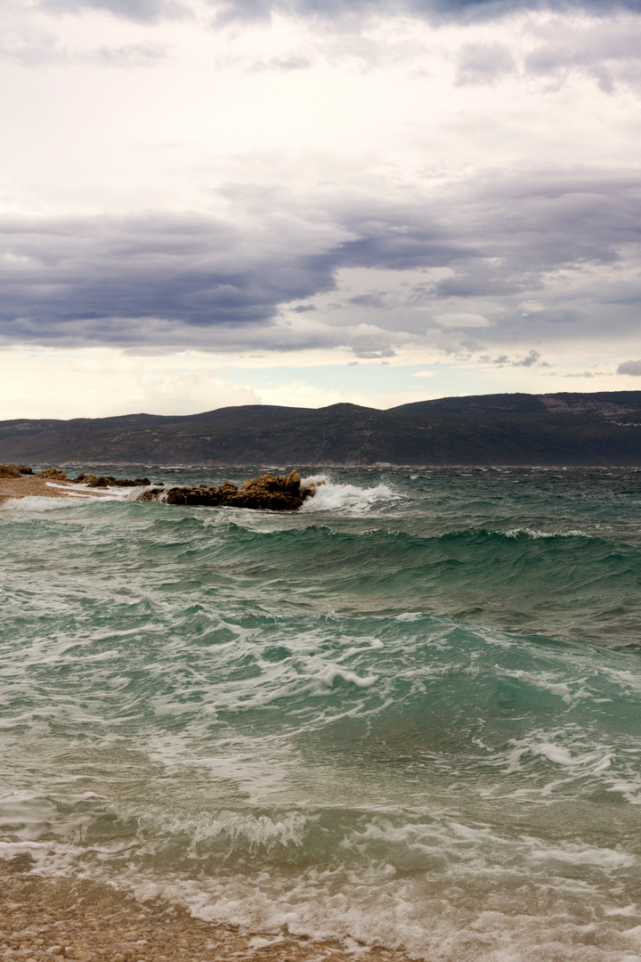 Der zweite Tag des kleinen Sturmes in Rabac