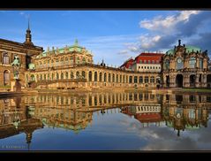 Der Zwinger im Sonnenuntergangslicht