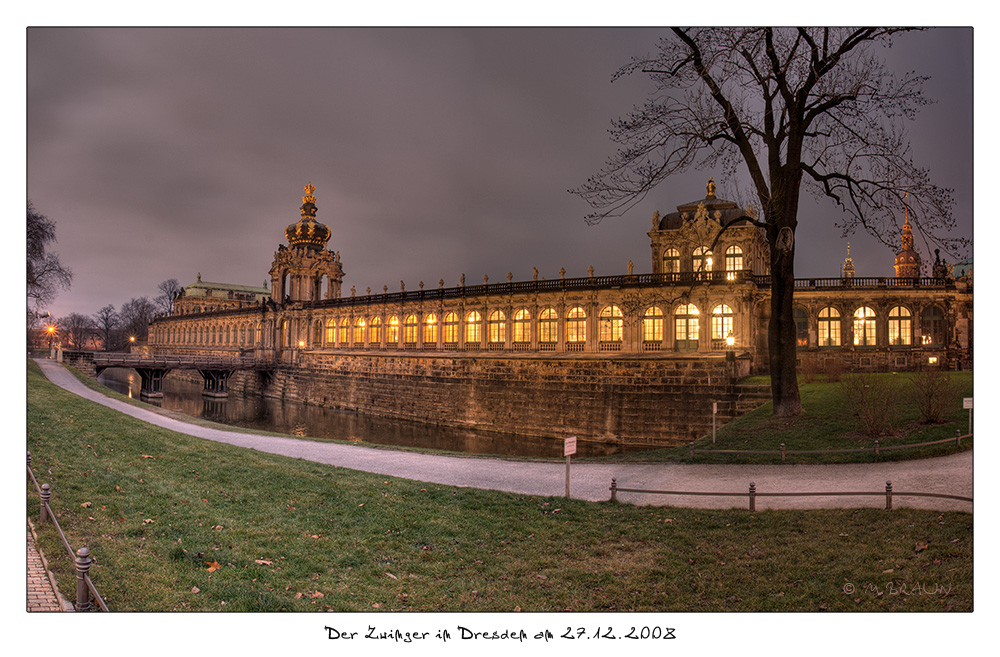 Der Zwinger in Dresden Panorama