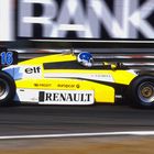 Derek Warwick im Renault F.1 in Zolder 1984 GP v. B.