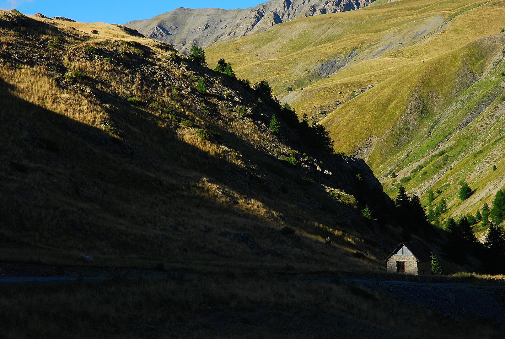 Dernier rayon de soleil pour cette cabane de berger...