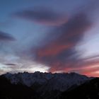 dernière lumière sur le glacier du trient