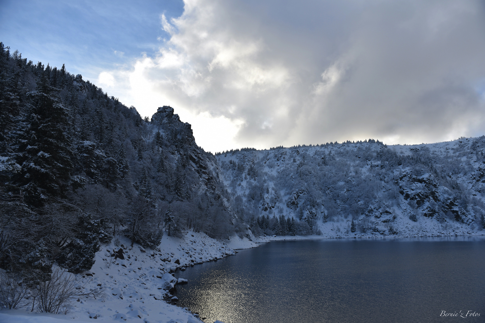 Derniers rayons sur le lac blanc