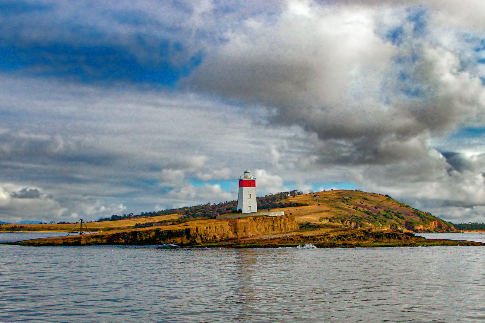 Derwent Lighthouse out the Hobart's bay