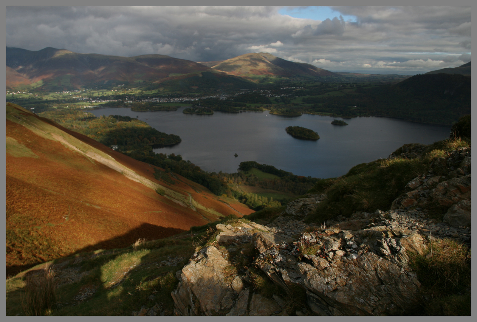 Derwentwater from Maiden Moor , English lake District