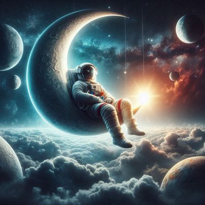 Des Astronauten Rast