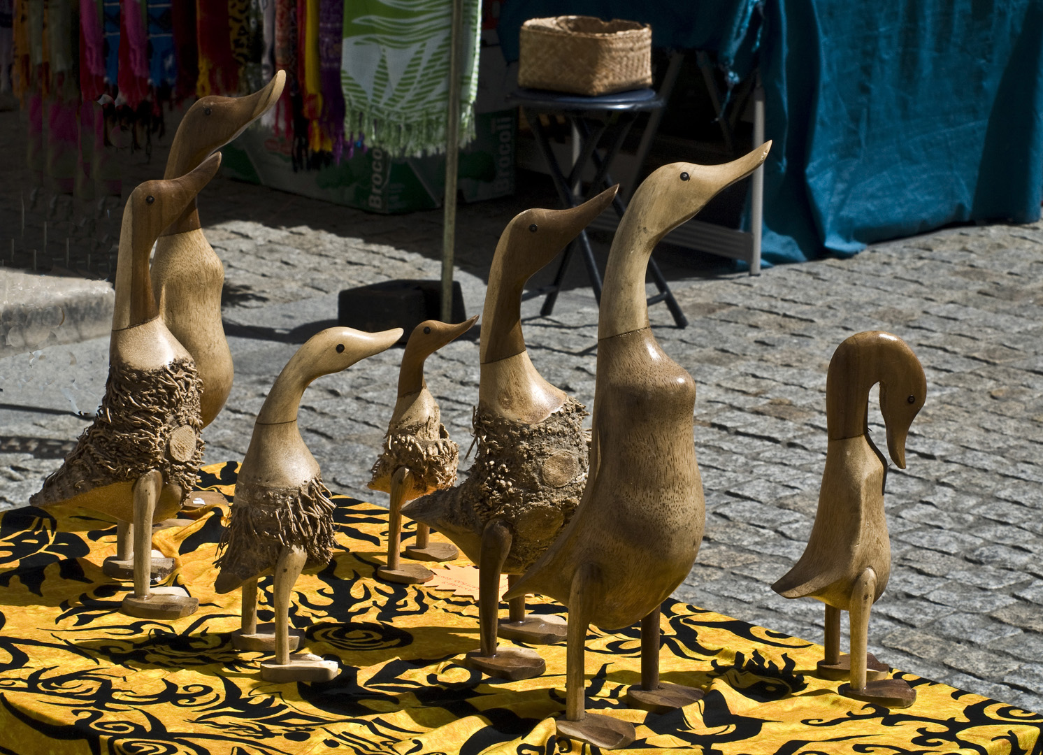 Des canards gersois au marché de Condom  --  Enten aus dem Gers am Markt in Condom