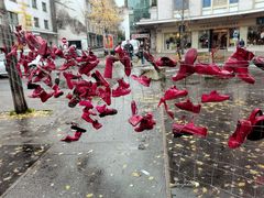 Des chaussures rouges 