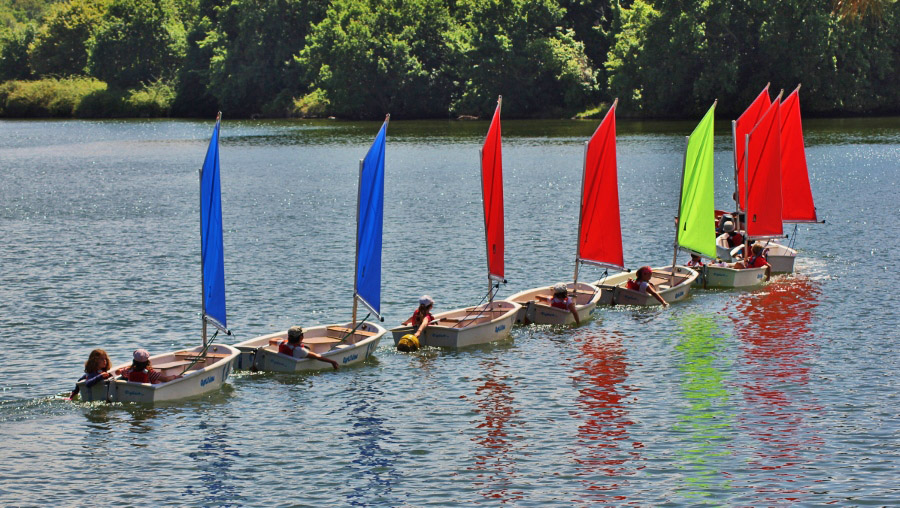 Des enfants à l'école de voile du Ter Ploemeur (Morbihan) 2