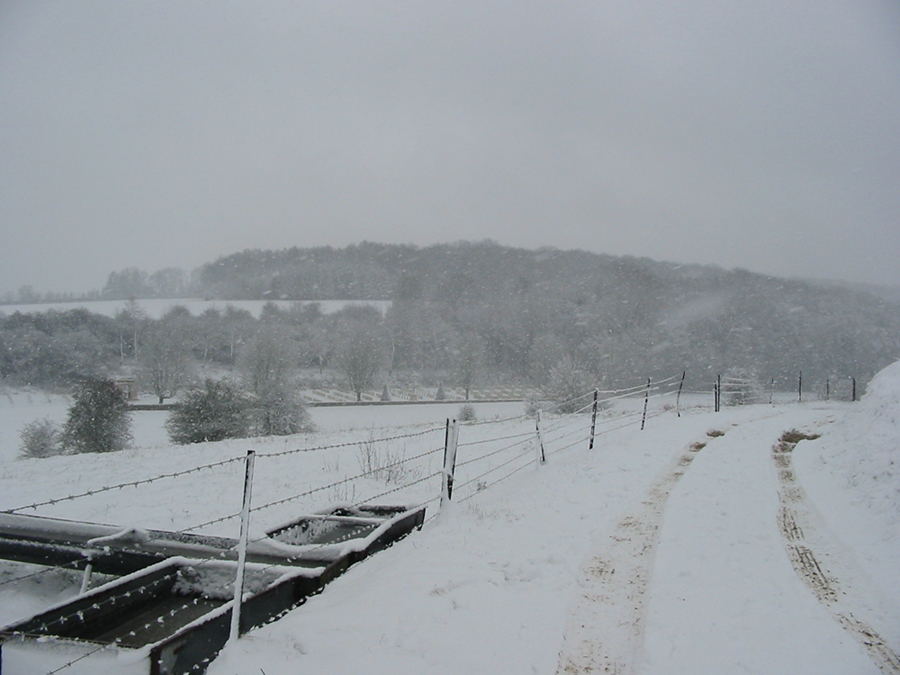 Des flocons dans la vallée