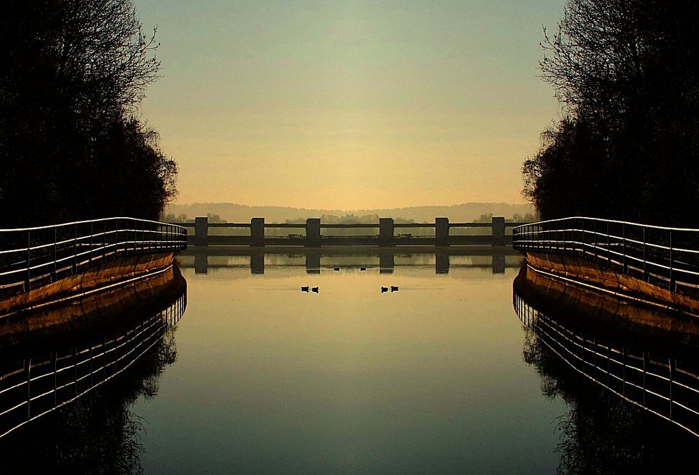 "Des Flusses gespiegelter Lauf", Wasserburg am Inn, 17.04.2011