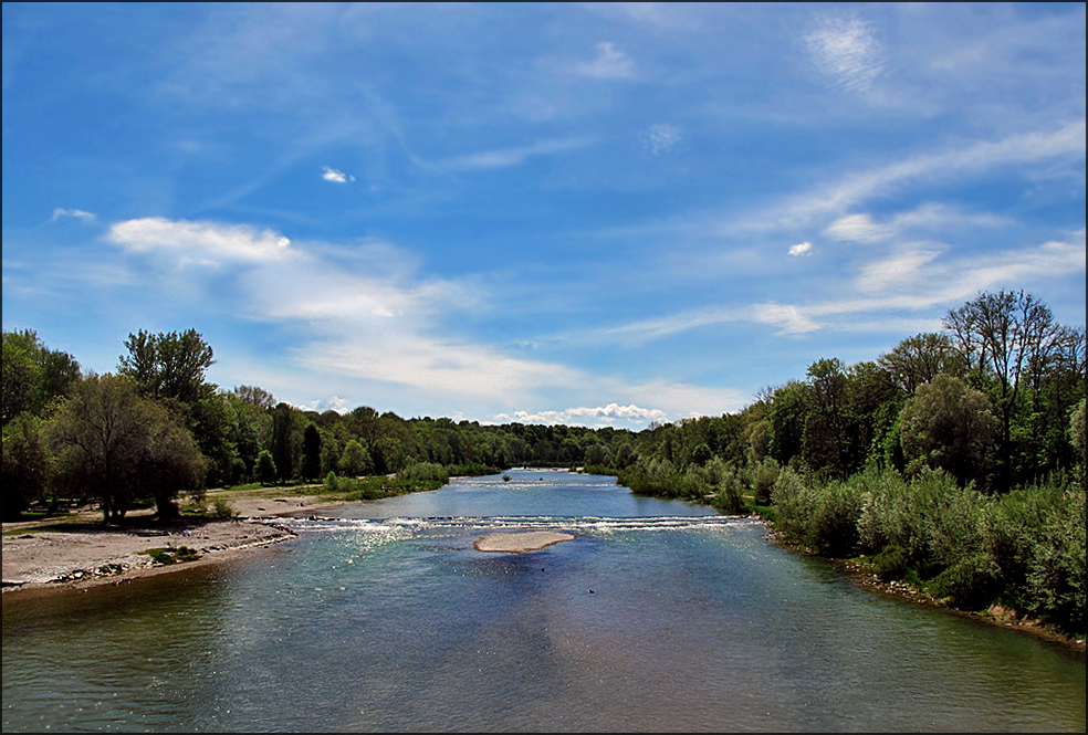 Des Isar-Wasser ...