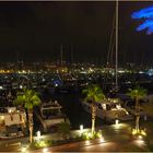 Des lumières sur le port de Dénia