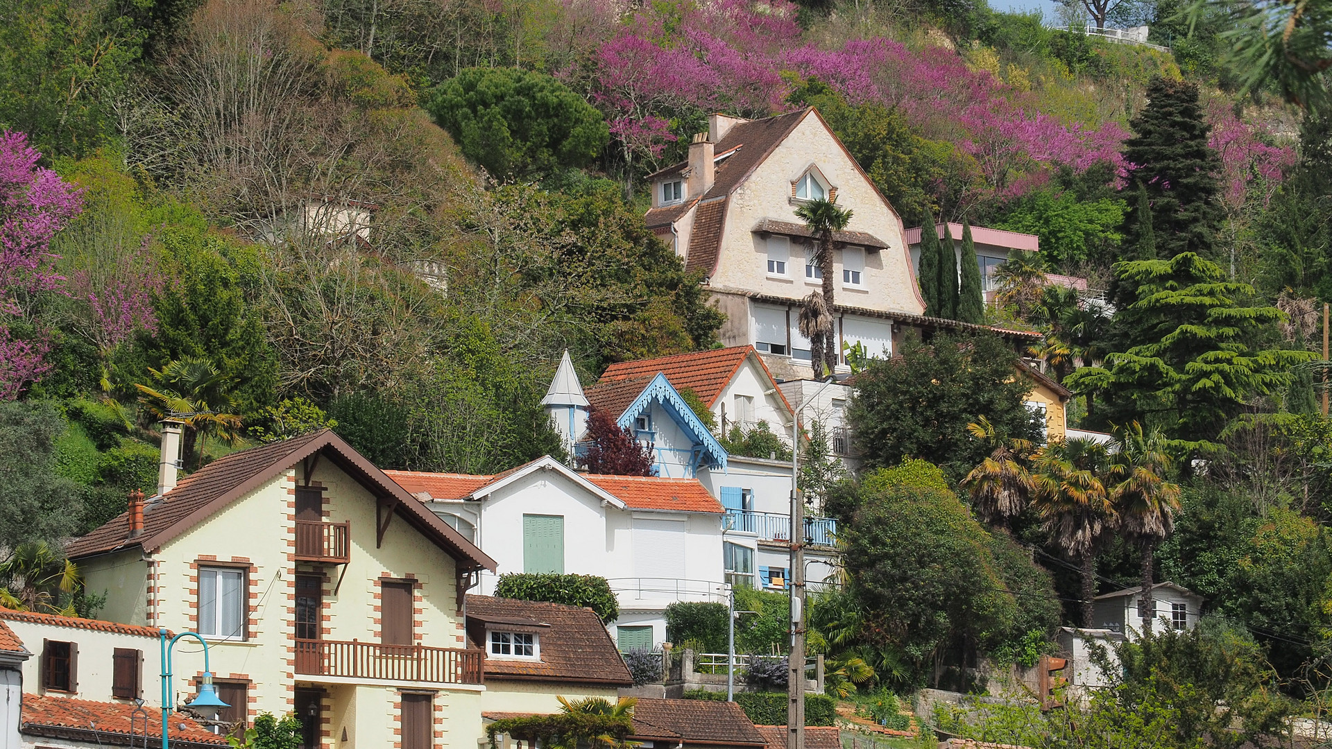 Des maisons de la colline de l’Hermitage