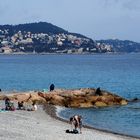 Des pêcheurs  -  Plage de Nice