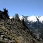 Des randonneurs Cht'is au-dessus de la vallé de l'Ubaye.