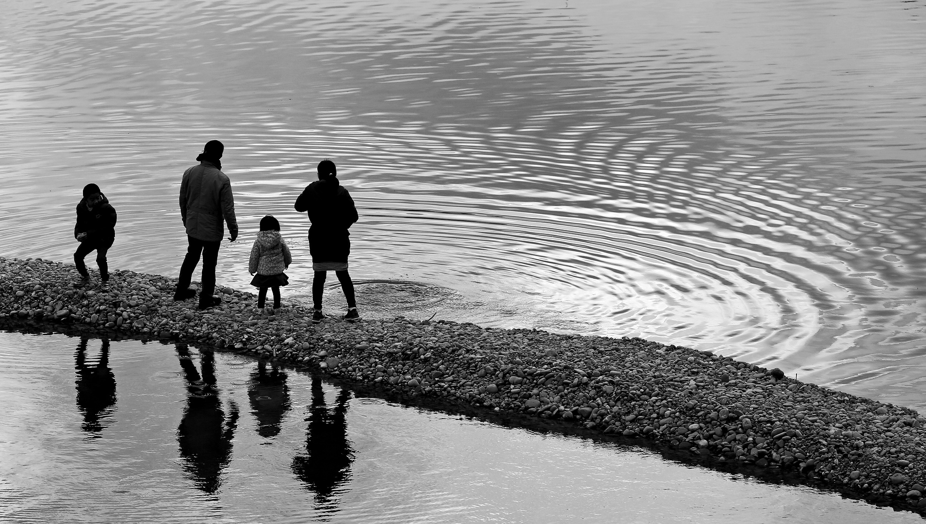 Des ronds dans l'eau