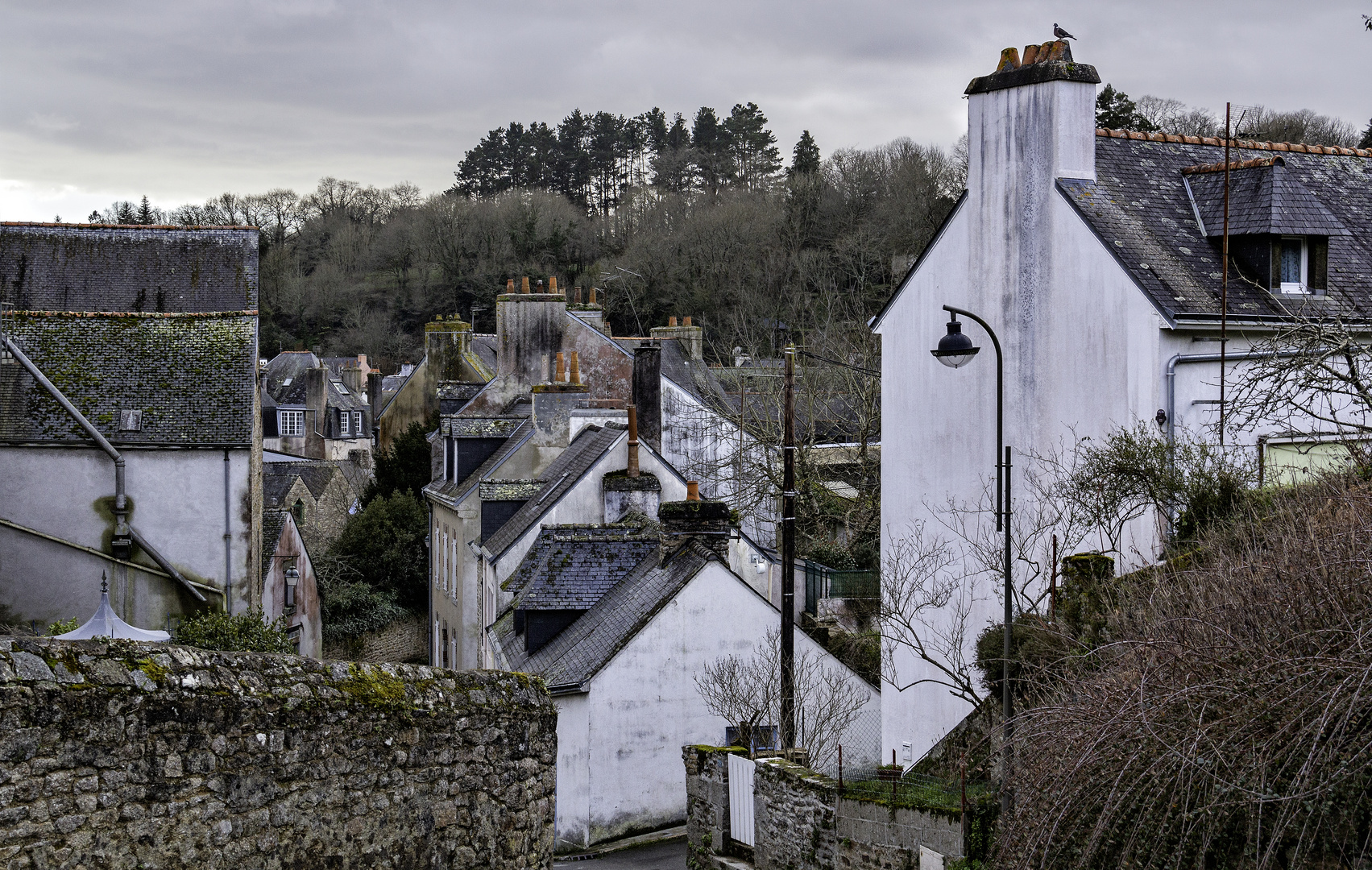 Des toits à Locronan 