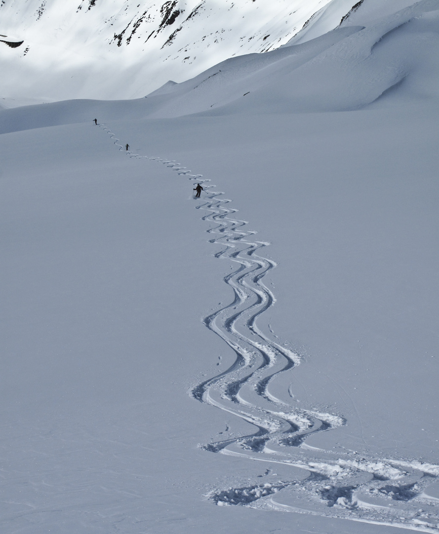 des traces à l'infini