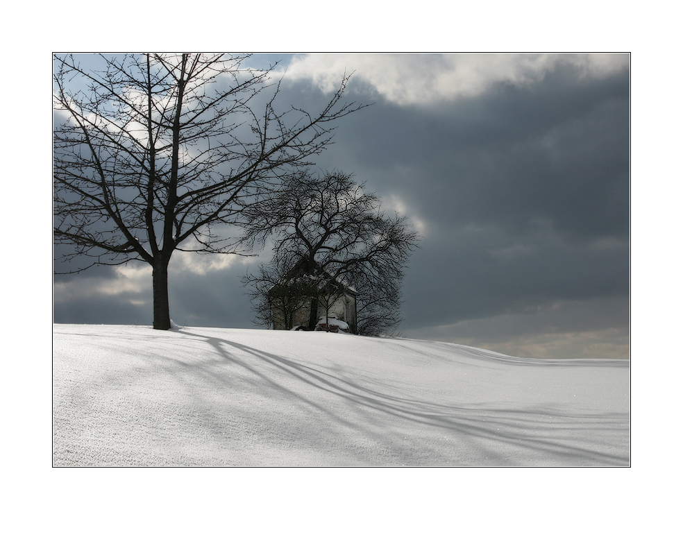 Des Winters lange Schatten ...