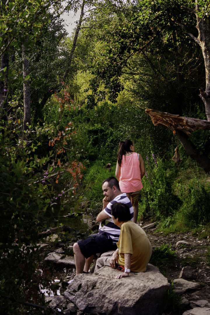 DESCANSO  A LA ORILLA DEL RIO MIÑO EN LUGO