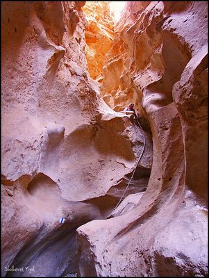 Descending in the canyon