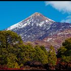 Desde sur se divisa su silueta (El Teide)