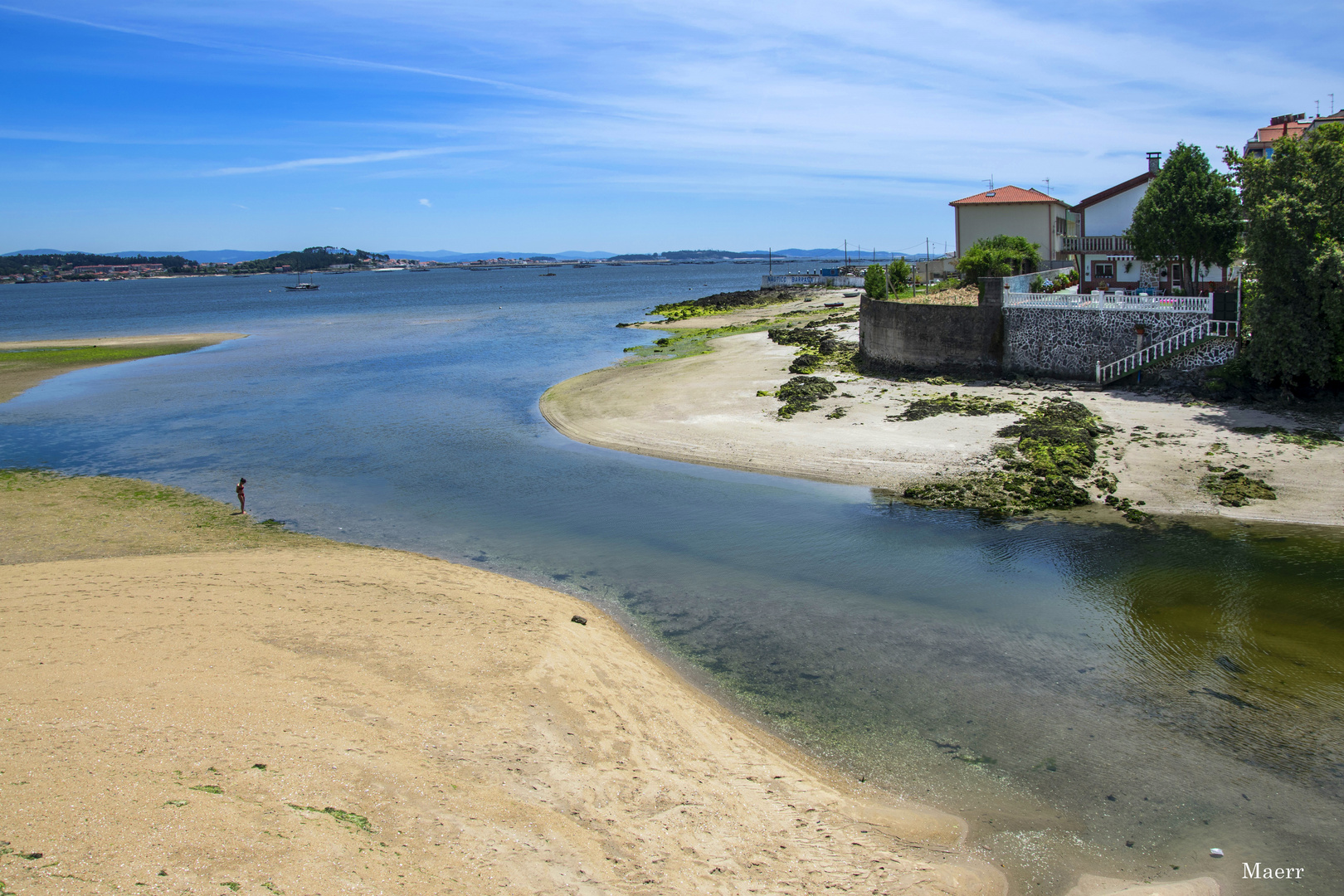 Desembocadura del Rio Barbanza en La Ria de Arosa.