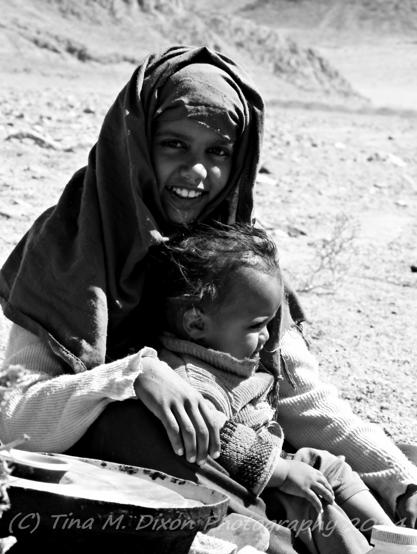 Desert Dwellers ( bedouin children ) in the Sinai Desert