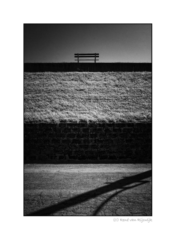 deserted bench