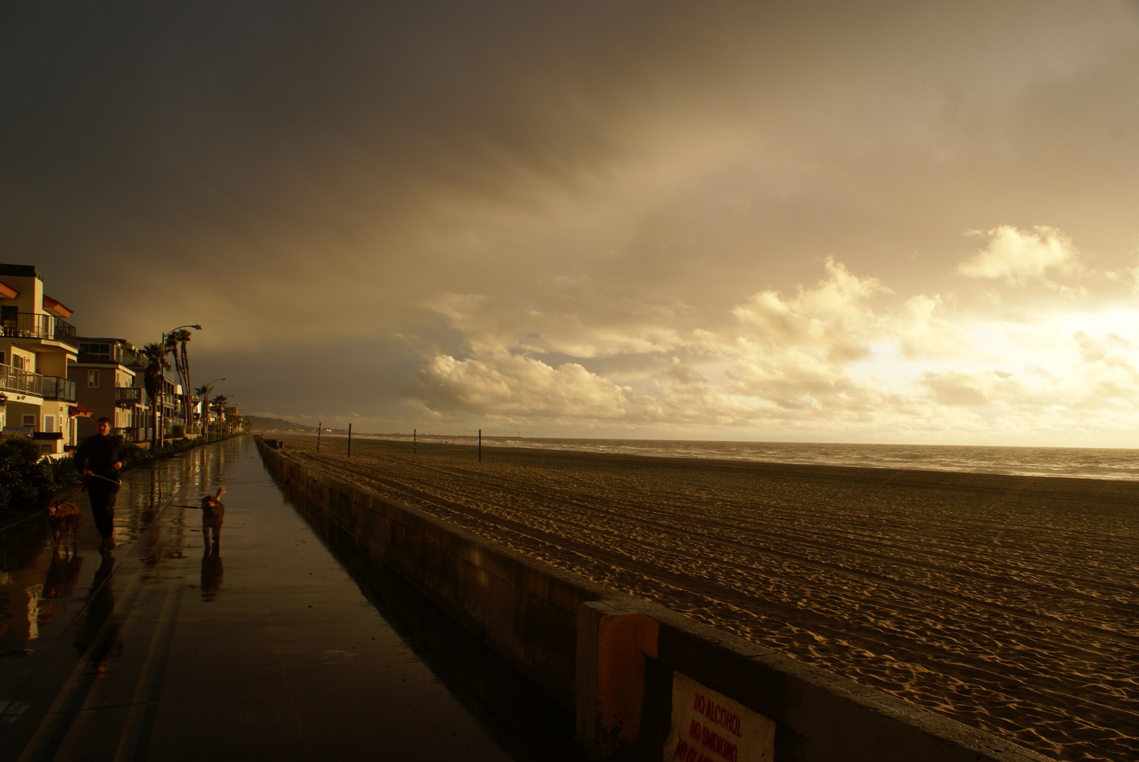 Deserted Ocean Front Walk