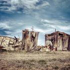 Deserted shacks