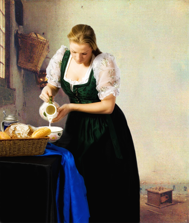 Desiree als Michmagd von Jan Vermeer