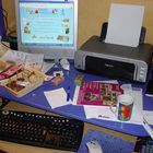 Desk with cold cup of tea!