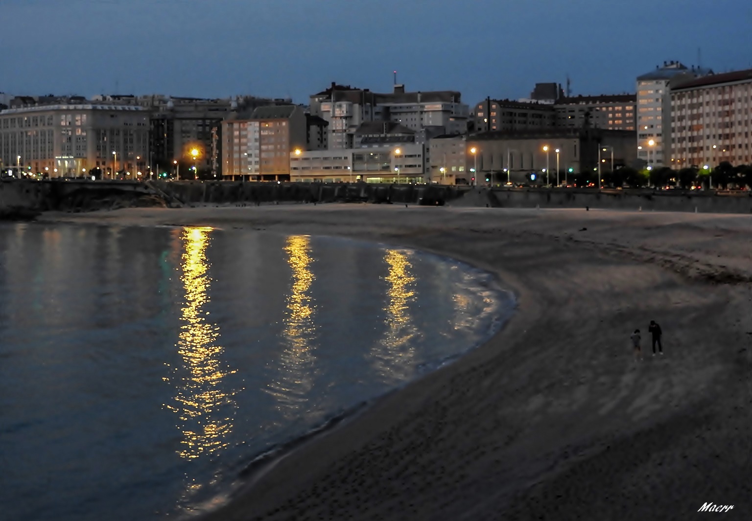 Después de la puesta de sol. La Coruña