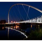 Dessauer Brücke bei Nacht