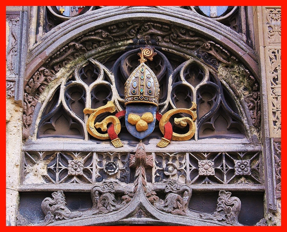 Detail am Christ Church Gate Canterbury