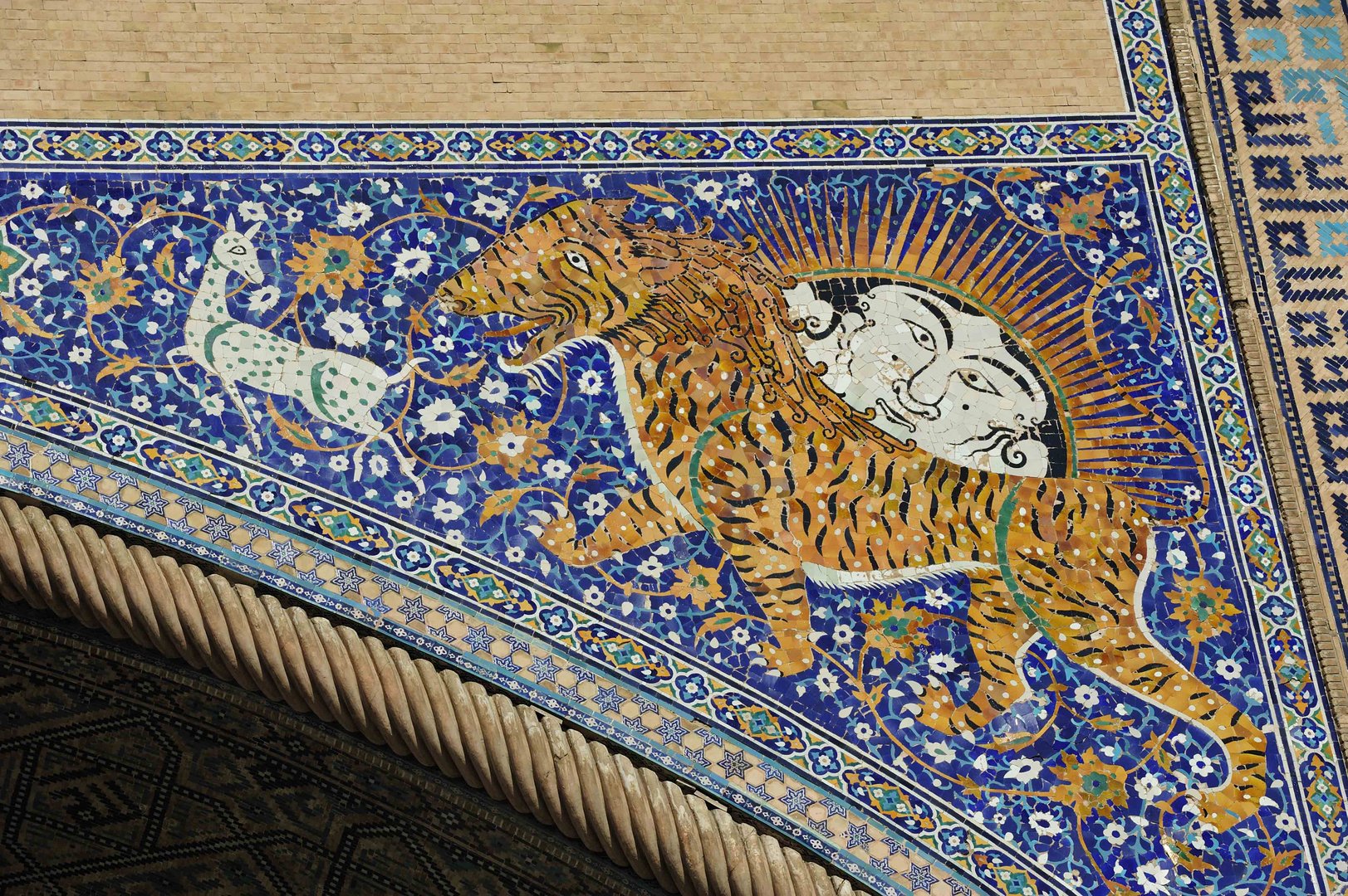 Detail am Registan in Samarkand