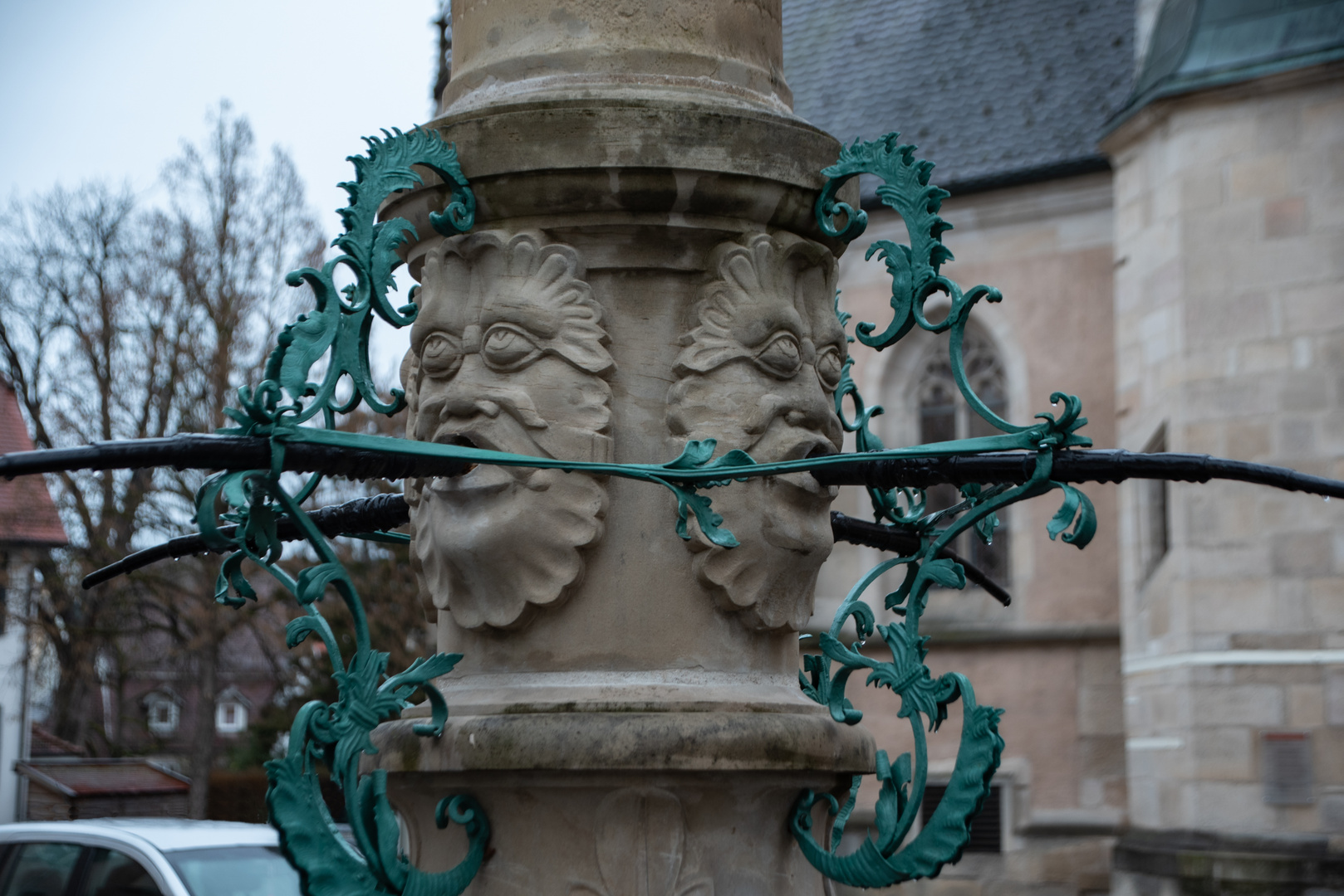 Detail am Schloßbrunnen